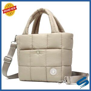 Mini Puffer Crossbody Bag Quilted Lightweight Adjustable Strap Purse